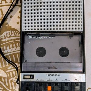 Panasonic Slim Line Portable Cassette Player - Black
